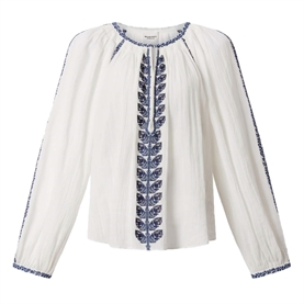 Isabel Marant Etoile Lena Skjorte, Ecru/Blue